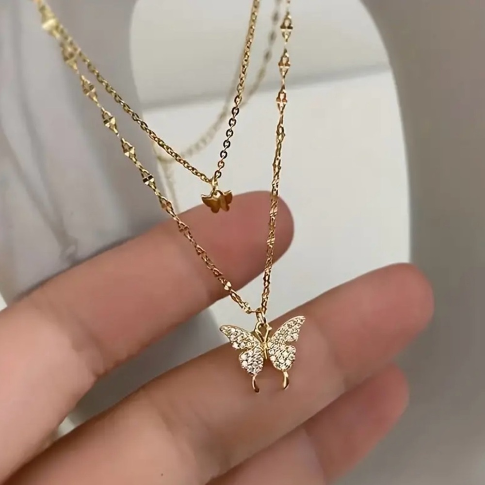 Double layer necklace